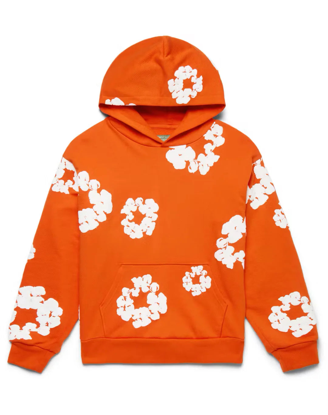 Orange Denim Tear Hoodie