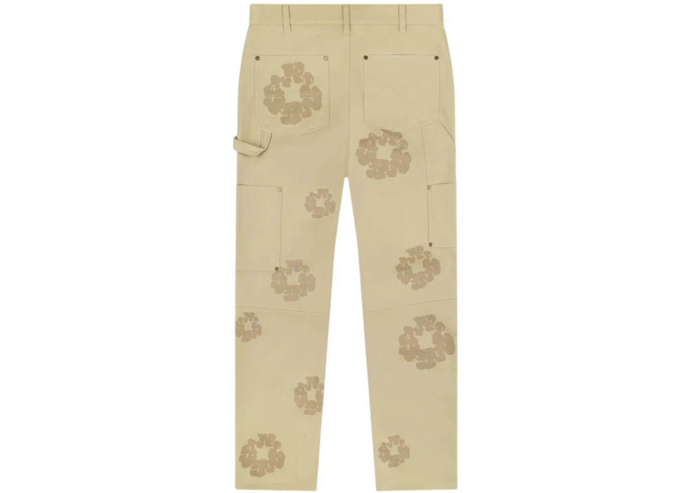 Denim Tears Cotton Wreath Leather Pants Beige
