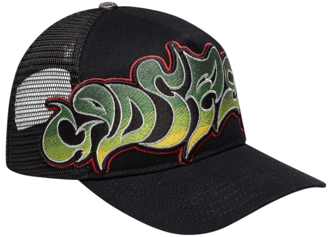 Godspeed GS Neo Trucker Hat Black/Yellow/Red