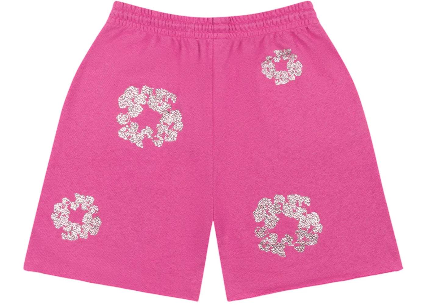 Denim Tears Cashmere Swarovski Cotton Wreath Shorts Pink