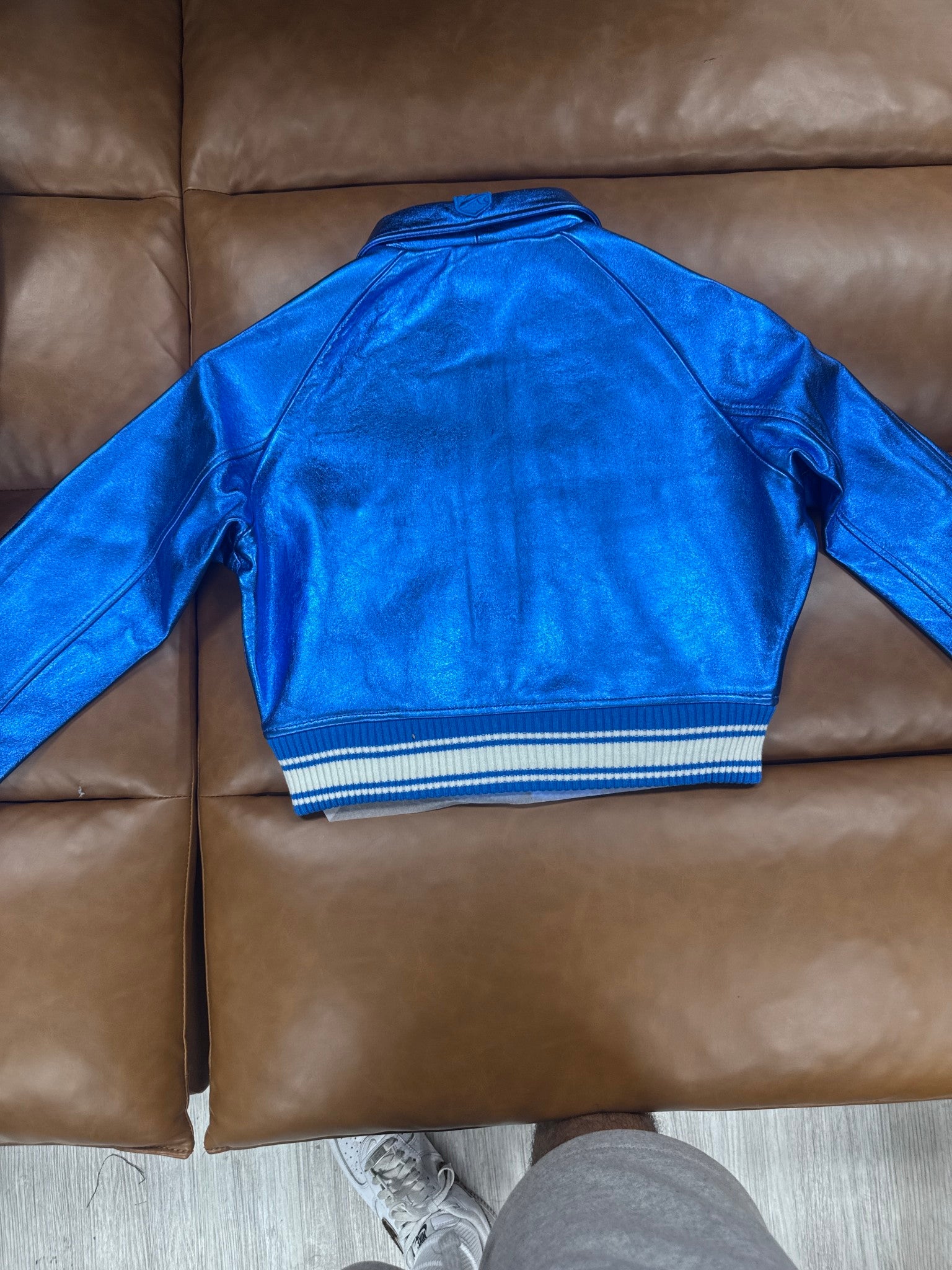 Avirex Women’s Cropped Icon Limited Jacket Electric Blue