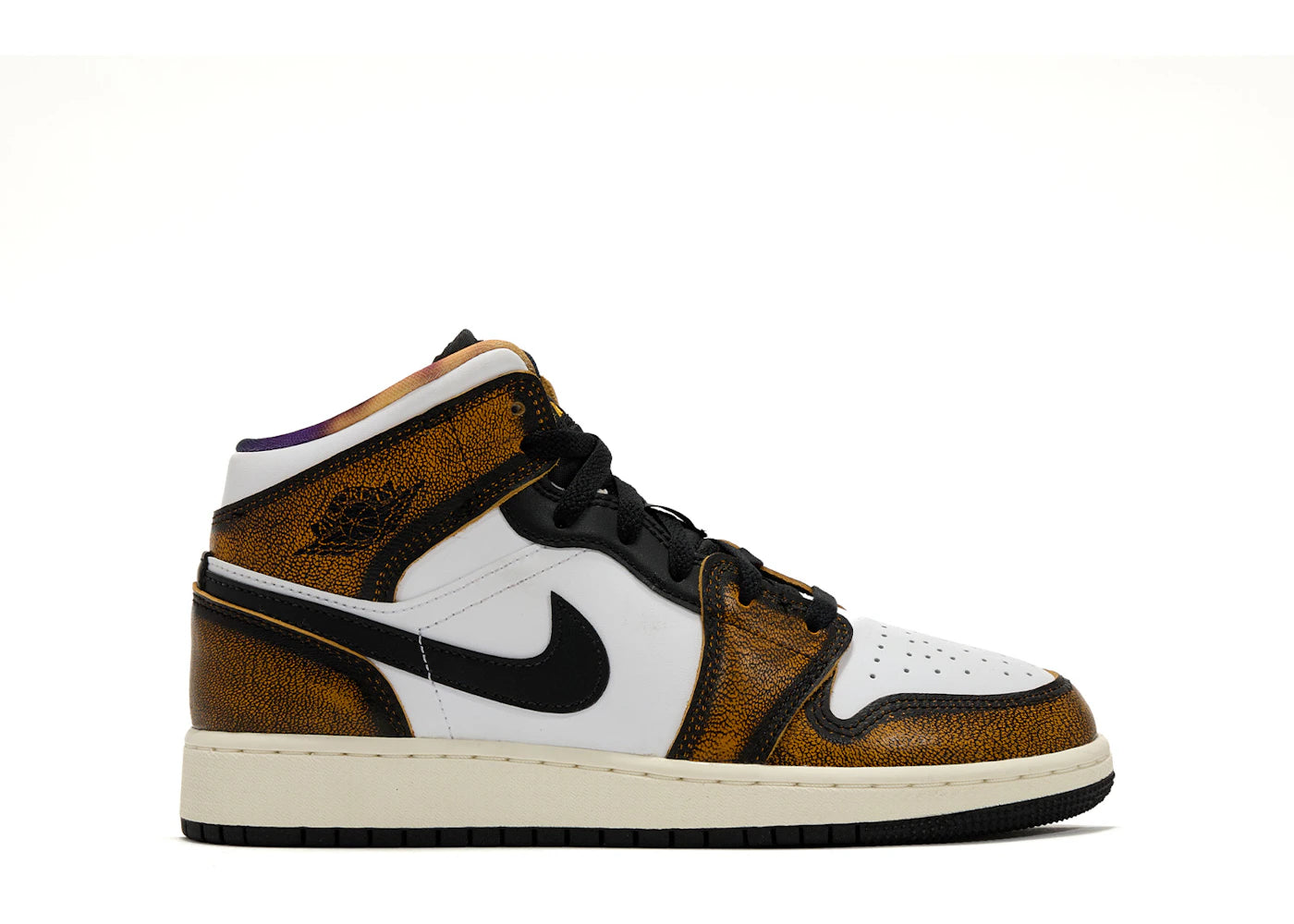 Jordan 1 Mid SE Orange Wear Away (GS)