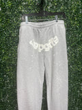 Grey Sp5der sweatpants