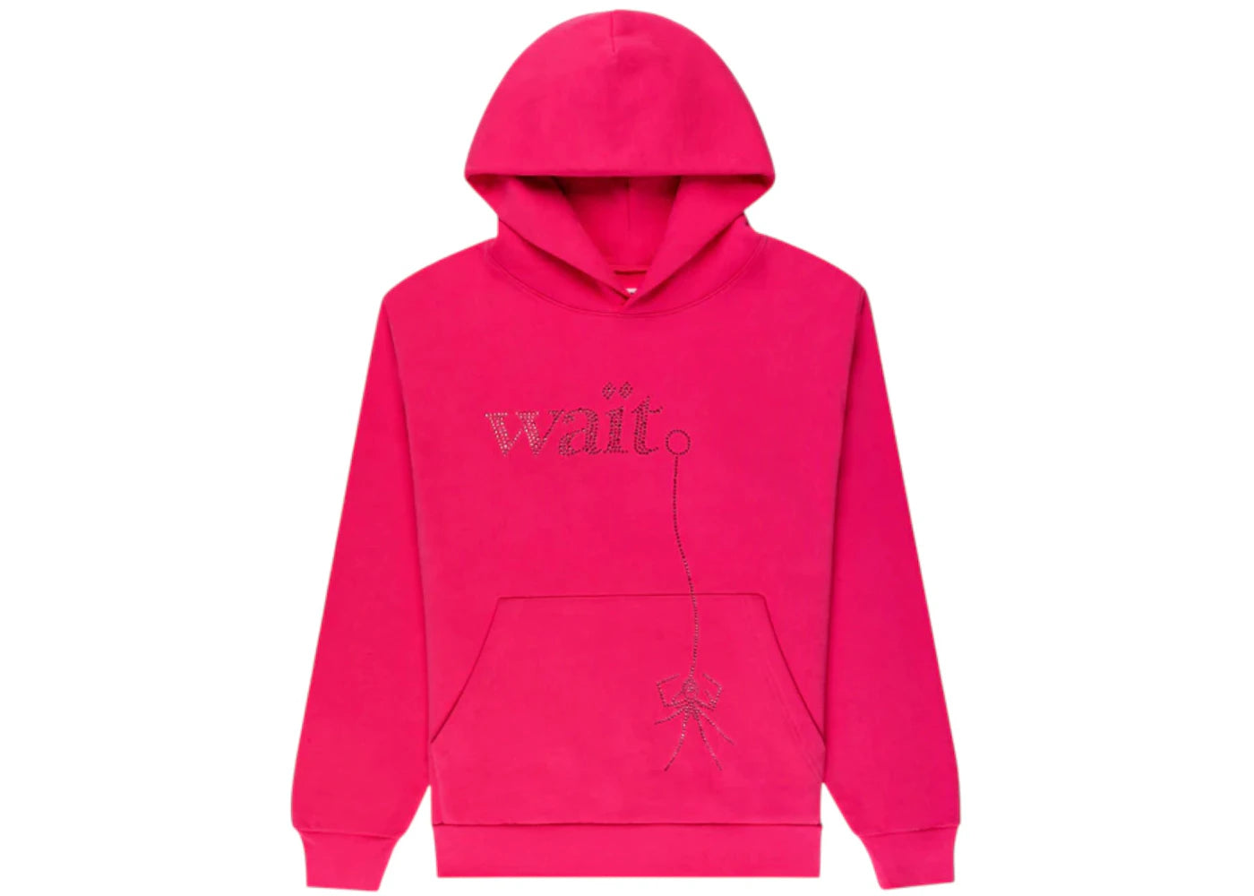 Sp5der Wait Stone Hoodie Pink