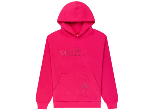 Sp5der Wait Stone Hoodie Pink